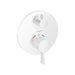 hansgrohe Ecostat S Thermostatic Trim with Volume Control, matte white