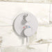hansgrohe Ecostat S Thermostatic Trim with Volume Control, matte white - view 2