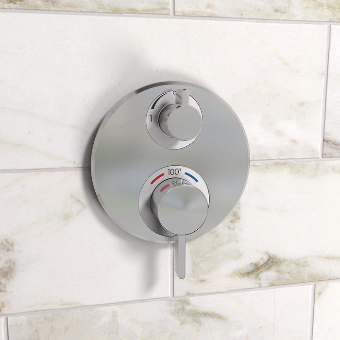 hansgrohe Ecostat S Thermostatic Trim with Volume Control and Diverter, chrome - view 2