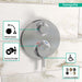 hansgrohe Ecostat S Thermostatic Trim with Volume Control and Diverter, chrome - view 3