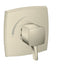 hansgrohe Ecostat Classic Pressure Balance Trim, Square, brushed nickel