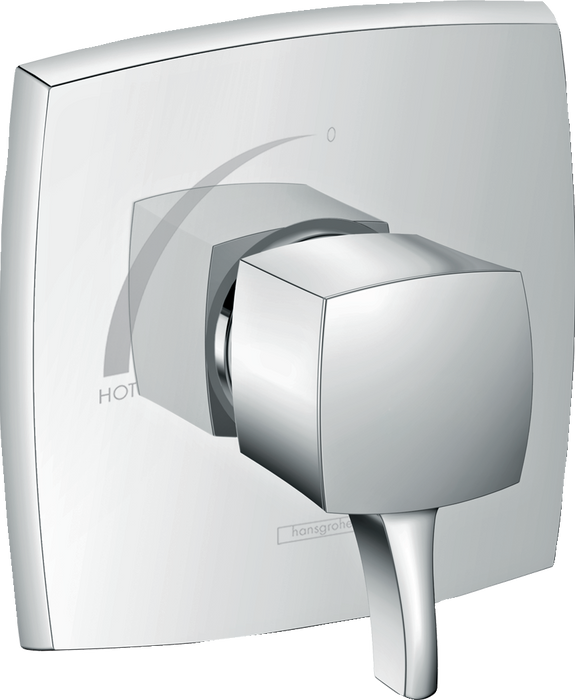 hansgrohe Ecostat Classic Pressure Balance Trim, Square, rubbed bronze