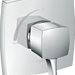 hansgrohe Ecostat Classic Pressure Balance Trim, Square, rubbed bronze