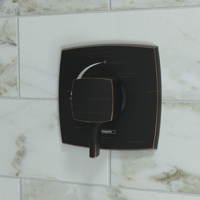 hansgrohe Ecostat Classic Pressure Balance Trim, Square, rubbed bronze - view 2