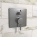 hansgrohe Ecostat Pressure Balance Trim Square with Diverter, brushed black chrome - view 2
