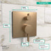 hansgrohe Ecostat Pressure Balance Trim Square with Diverter, brushed bronze - view 4
