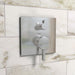 hansgrohe Ecostat Pressure Balance Trim Square with Diverter, chrome - view 2