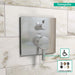 hansgrohe Ecostat Pressure Balance Trim Square with Diverter, chrome - view 3
