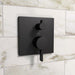 hansgrohe Ecostat Pressure Balance Trim Square with Diverter, matte black - view 2