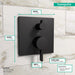 hansgrohe Ecostat Pressure Balance Trim Square with Diverter, matte black - view 4