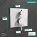hansgrohe Ecostat Pressure Balance Trim Square with Diverter, matte white - view 4