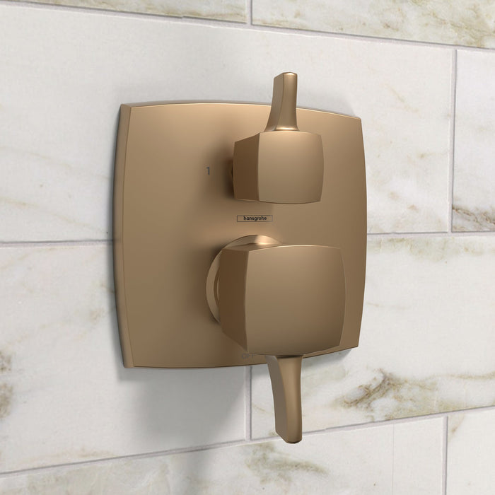 hansgrohe Ecostat Classic Pressure Balance Trim Classic Square with Diverter