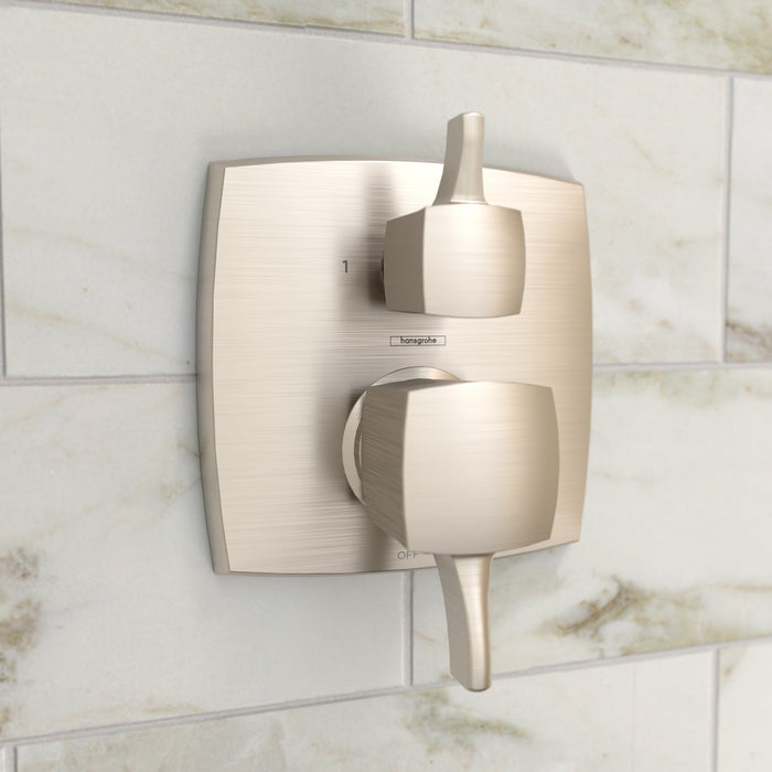 hansgrohe Ecostat Classic Pressure Balance Trim Classic Square with Diverter