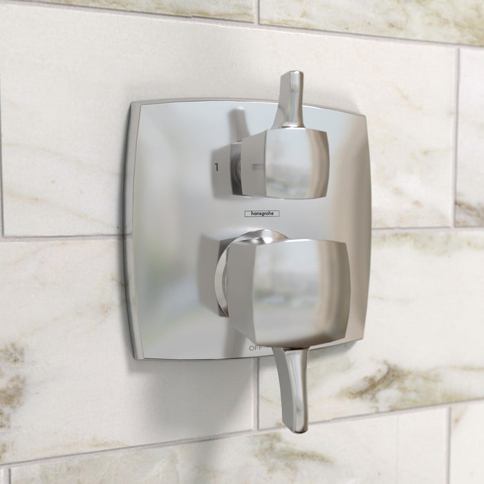 hansgrohe Ecostat Classic Pressure Balance Trim Classic Square with Diverter