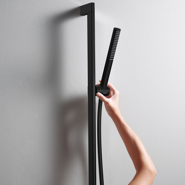 hansgrohe Pulsify S Baton Handshower 100 1-Jet, 1.75 GPM, matte black - view 4
