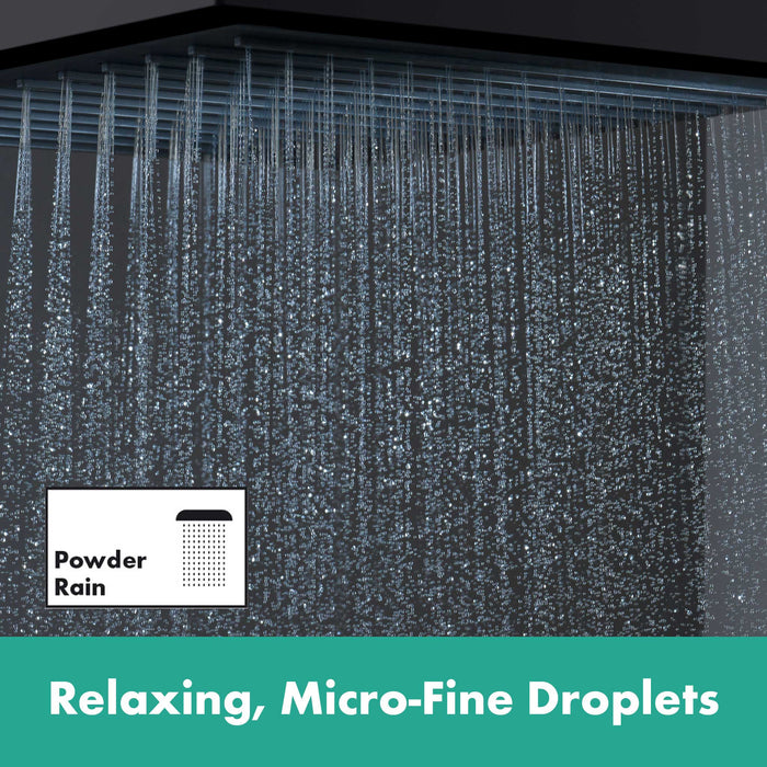 hansgrohe Pulsify E Showerhead 260 1-Jet, 2.5 GPM, matte black - view 3