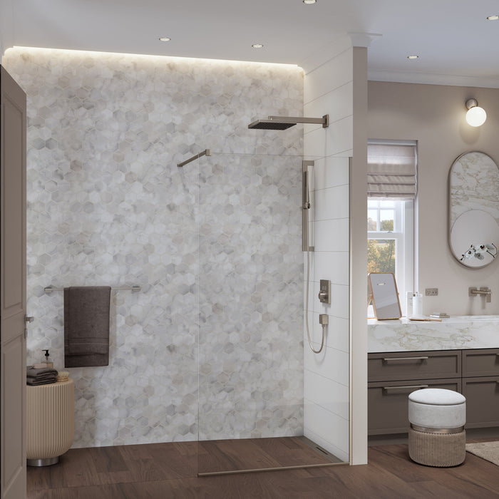 hansgrohe Pulsify E Showerarm E,15", brushed nickel - view 2