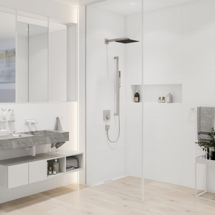 hansgrohe Pulsify E Showerarm E,15", brushed nickel - view 3