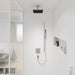 hansgrohe Pulsify E Extension Pipe for Ceiling Mount E, 4", brushed nickel - view 2