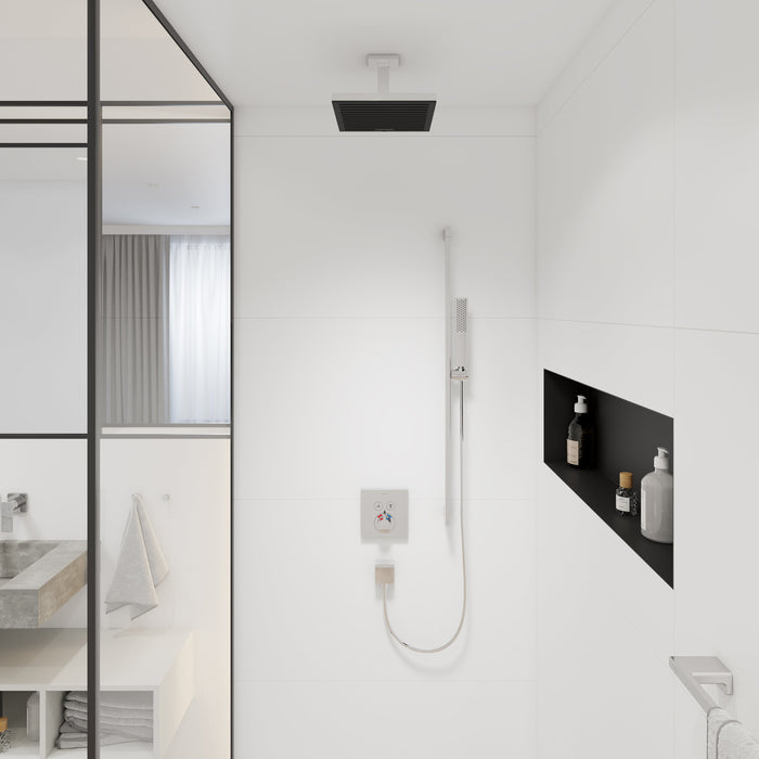 hansgrohe Pulsify E Extension Pipe for Ceiling Mount E, 4", chrome - view 2