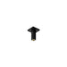 hansgrohe Pulsify E Extension Pipe for Ceiling Mount E, 4", matte black