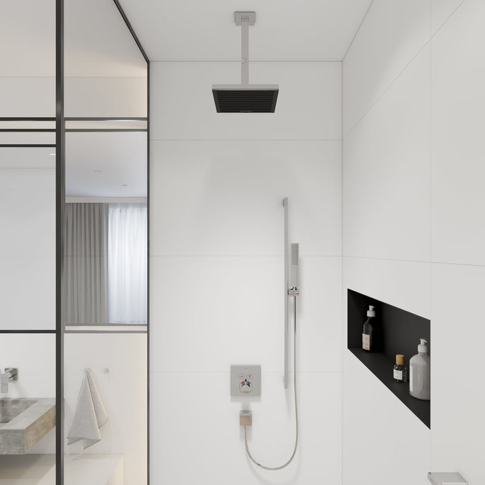 hansgrohe Pulsify E Extension Pipe for Ceiling Mount E, 12", chrome - view 2