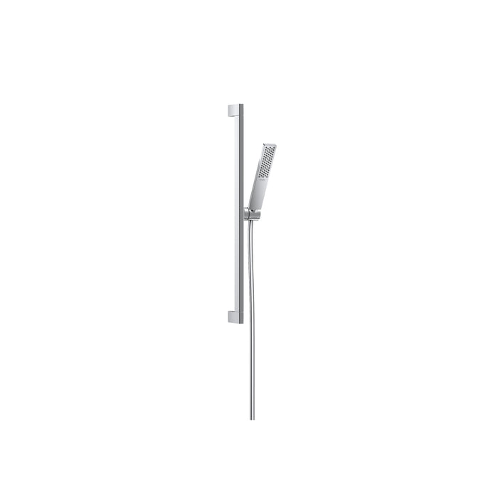 hansgrohe Pulsify E Wallbar Set 100 1-Jet 24", 2.5 GPM, chrome