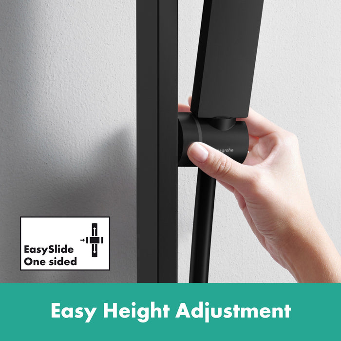 hansgrohe Pulsify E Wallbar Set 100 3-Jet 24", 1.75 GPM, matte black - view 5