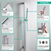 hansgrohe Pulsify S Wallbar Set 100 3-Jet 24", 1.75 GPM, brushed nickel - view 2