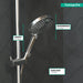 hansgrohe Raindance Select S Handshower 120 3-Jet PowderRain, 1.75 GPM, chrome - view 4