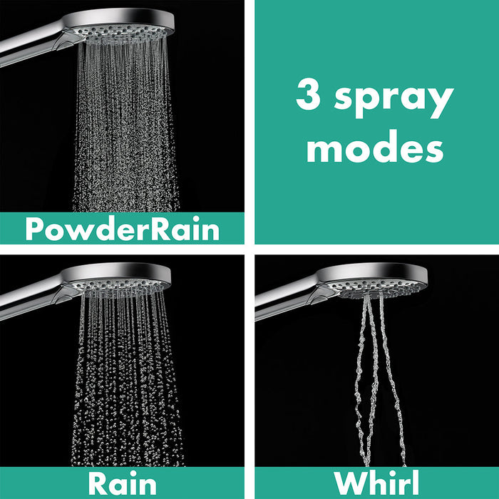 hansgrohe Raindance Select S Handshower 120 3-Jet PowderRain, 1.75 GPM, polished nickel - view 3