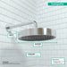 hansgrohe Rainfinity Showerhead 250 1-Jet, 2.5 GPM, chrome - view 4