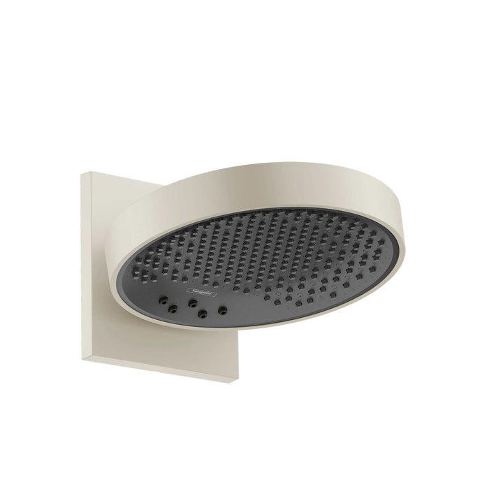 hansgrohe Rainfinity Showerhead 250 3-Jet with Wall Connector Trim, 2.5 GPM, brushed nickel