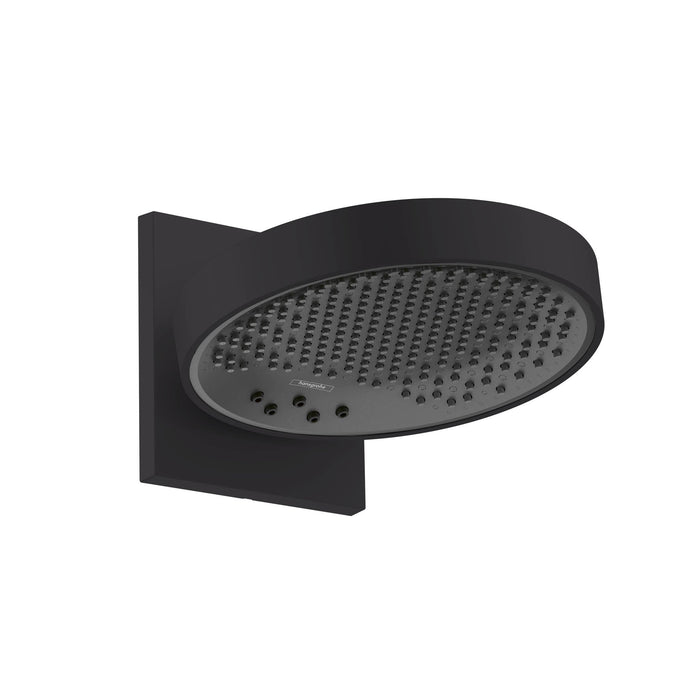 hansgrohe Rainfinity Showerhead 250 3-Jet with Wall Connector Trim, 2.5 GPM, matte black