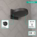 hansgrohe Rainfinity Showerhead 250 3-Jet with Wall Connector Trim, 2.5 GPM, matte black - view 3