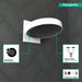 hansgrohe Rainfinity Showerhead 250 3-Jet with Wall Connector Trim, 2.5 GPM, matte white - view 3