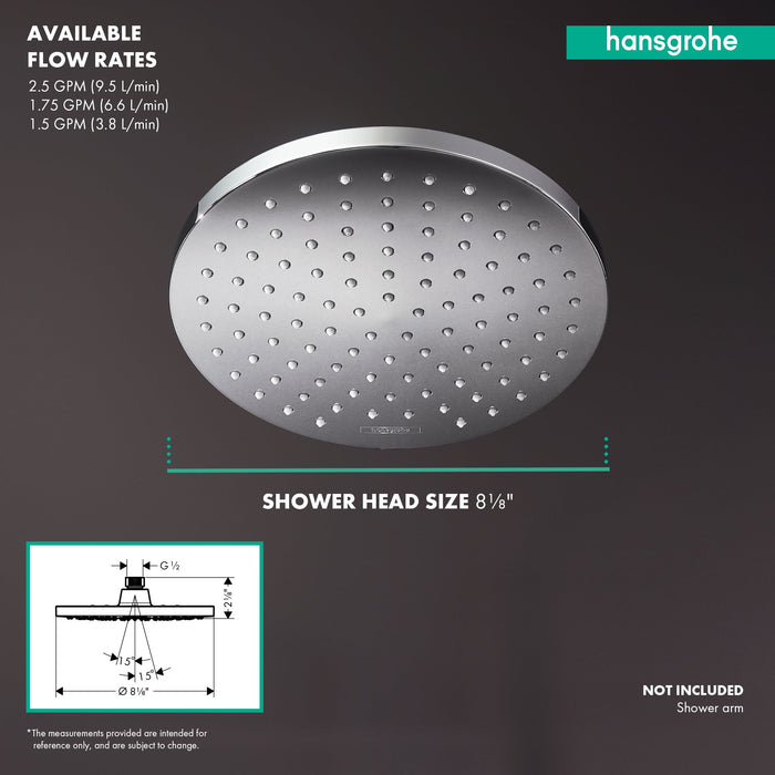 hansgrohe Vernis Blend Showerhead 200 1-Jet, 1.75 GPM, matte black - view 2