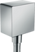 hansgrohe FixFit Wall Outlet Square with Check Valves, chrome