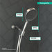 hansgrohe Rainfinity Handshower 130 3-Jet, 2.5 GPM, chrome - view 4