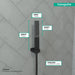 hansgrohe Rainfinity Baton Handshower 100 1-Jet, 2.5 GPM, matte black - view 4