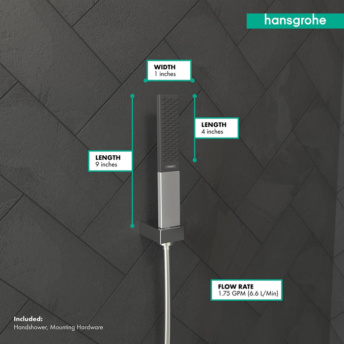 hansgrohe Rainfinity Baton Handshower 100 1-Jet, 1.75 GPM, chrome - view 4