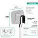 hansgrohe FixFit Q Wall Outlet with Handshower Holder, chrome - view 2