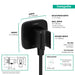 hansgrohe FixFit Q Wall Outlet with Handshower Holder, matte black - view 2