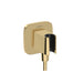 hansgrohe FixFit Q Wall Outlet with Handshower Holder, polished gold optic