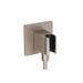 hansgrohe FixFit E Wall Outlet with Handshower Holder, brushed nickel