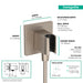 hansgrohe FixFit E Wall Outlet with Handshower Holder, brushed nickel - view 2