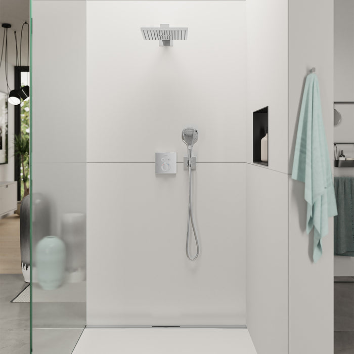 hansgrohe FixFit E Wall Outlet with Handshower Holder, chrome - view 3