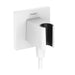 hansgrohe FixFit E Wall Outlet with Handshower Holder, matte white