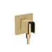 hansgrohe FixFit E Wall Outlet with Handshower Holder, polished gold optic
