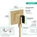 hansgrohe FixFit E Wall Outlet with Handshower Holder, polished gold optic - view 2